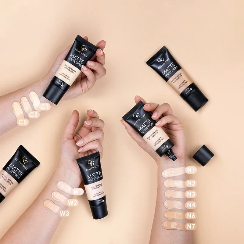 کرم پودر تیوپی مات گلدن رز مدل Matte Perfection با SPF 15 — تصویر ۸