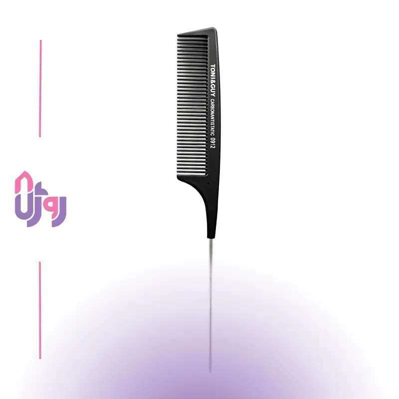 شانه مو دم‌باریک فلزی تونی اند گای TONI & GUY مدل 0912