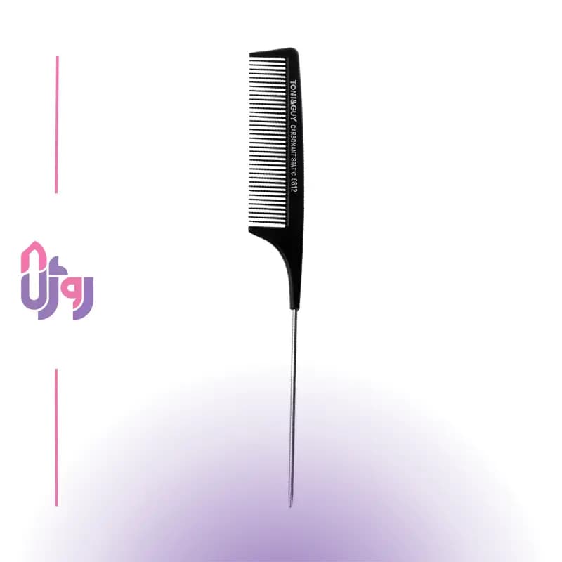 شانه مو دم‌باریک فلزی تونی اند گای TONI & GUY مدل 0812