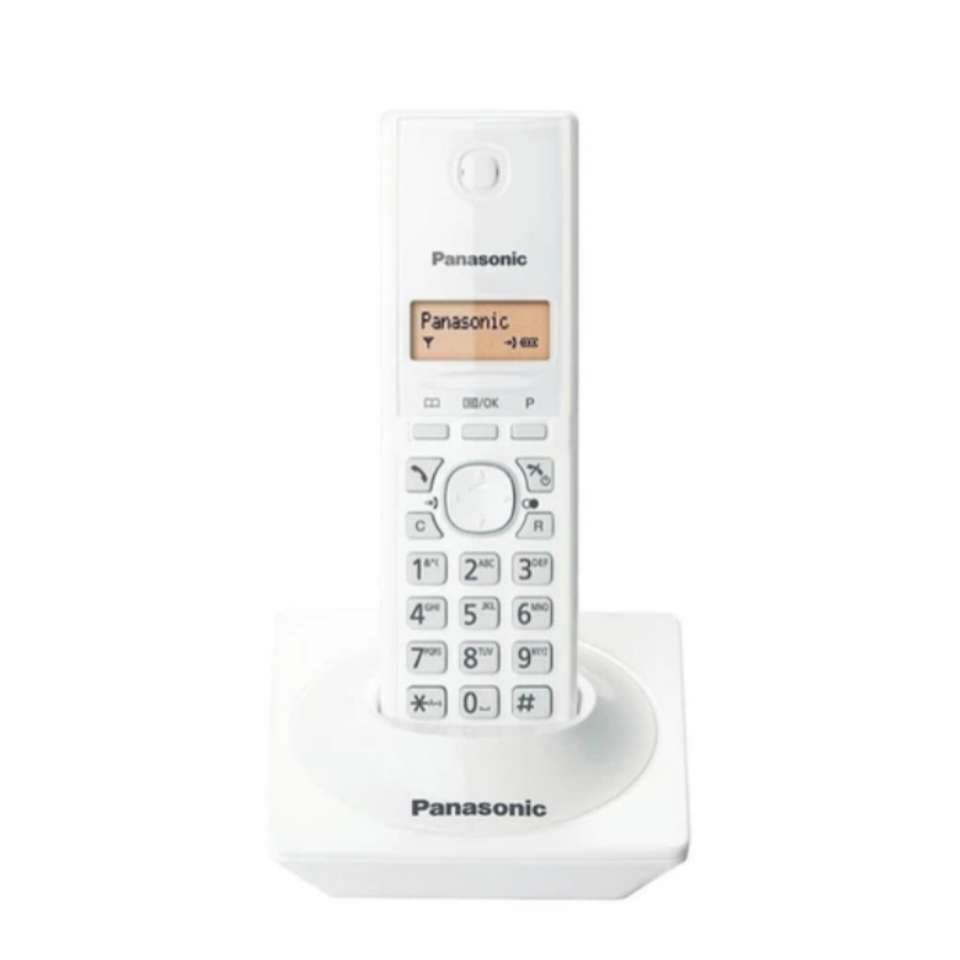 گوشی تلفن بی سیم پاناسونیک KX-TG1711، سرویس شده، کارکرده، تمیز، کارتن دار، رنگ مشکی — تصویر ۳