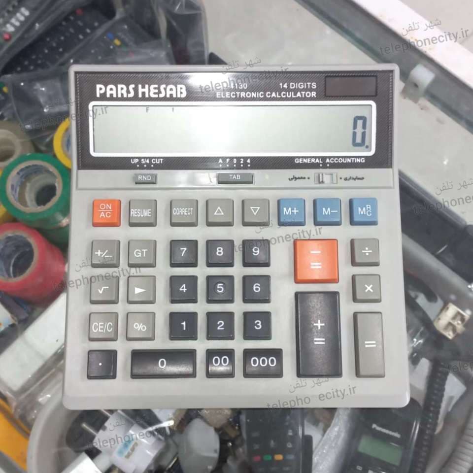 ماشین حساب پارس حساب DS-4130، حسابداری معمولی، سرویس شده، کارکرده، کد 1 — تصویر ۳