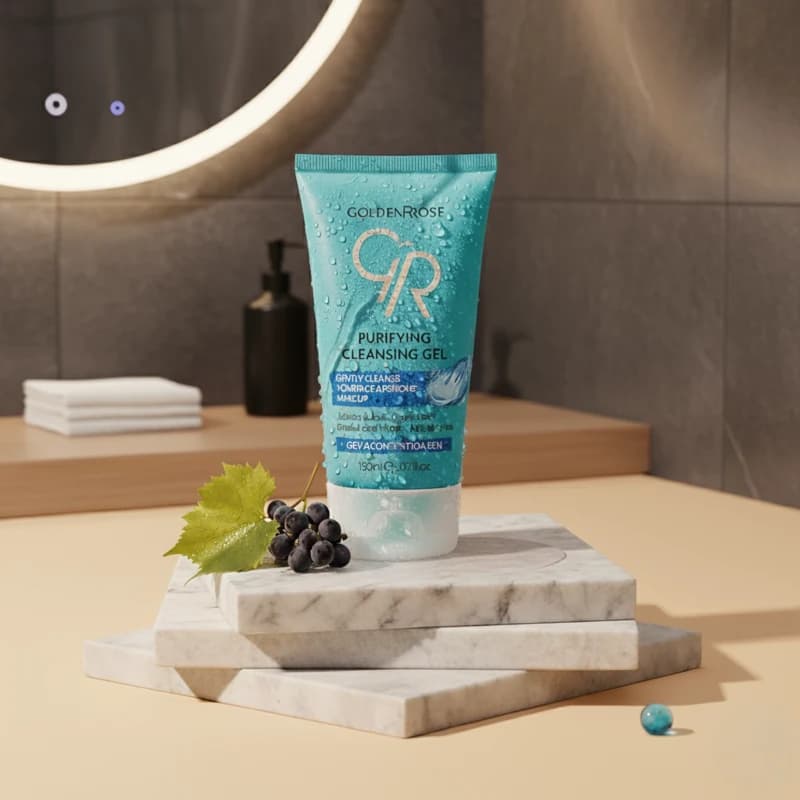 ژل پاک کننده صورت گلدن رز مدل Purifying Cleansing Gel – پوست‌ چرب و مختلط | حجم 150 میل — تصویر ۷