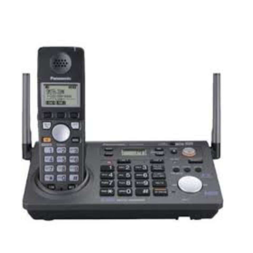 گوشی تلفن بی سیم پاناسونیک KX-TG6700BX، دو خط، کارکرده، تمیز
