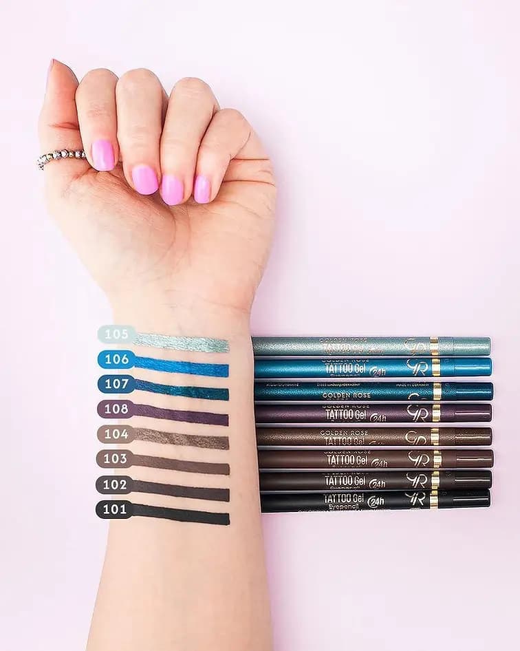 مداد چشم ضدآب تتو ژل گلدن رز مدل Tattoo Gel — تصویر ۶