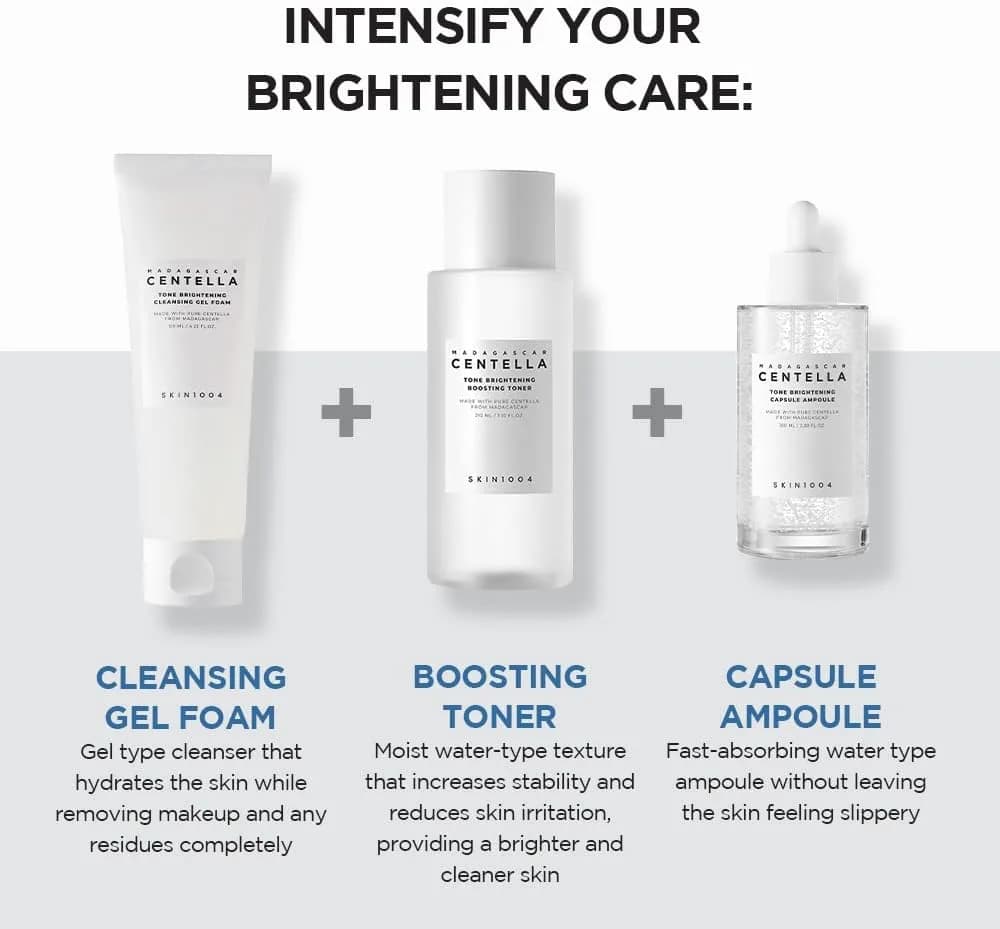 ژل فوم شستشو روشن کننده سنتلا ماداگاسکار اسکین 1004 مدل Tone Brightening | حجم 125 میلیلیتر — تصویر ۸