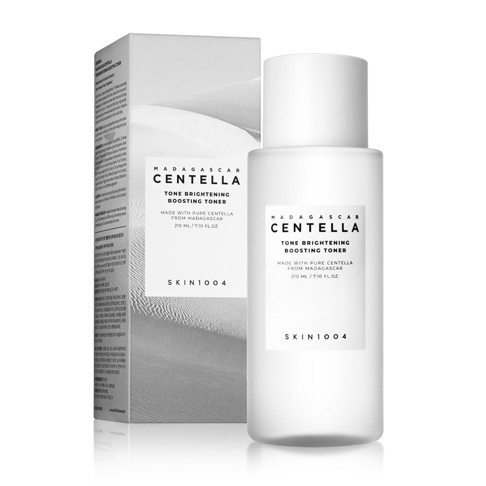 تونر ضد لک و روشن کننده سنتلا ماداگاسکار اسکین 1004 مدل Tone Brightening Boosting Toner | حجم 210 میلی‌لیتر — تصویر ۲
