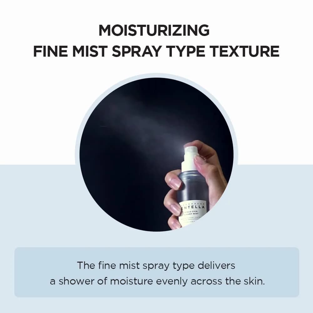 اسپری آبرسان و تسکین دهنده سنتلا ماداگاسکار اسکین 1004 مدل Hyalu-Cica Cloudy Mist | حجم 120 میلیلیتر — تصویر ۵