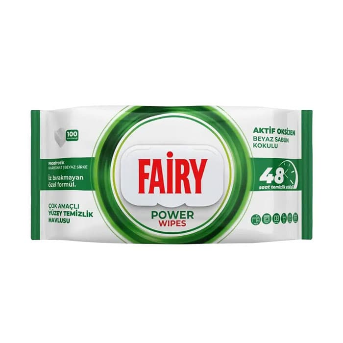 دستمال مرطوب مخصوص تی فیری مدل power به تعداد 50 برگ