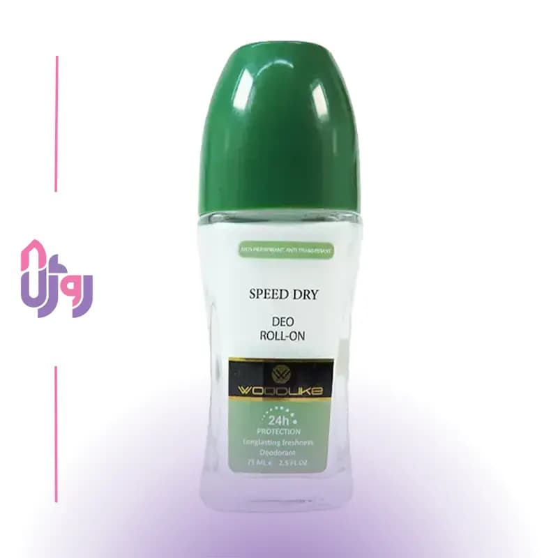مام رول ضدتعریق مردانه وودلایک Woodlike مدل اسپید درای Speed Dry حجم 75 میل
