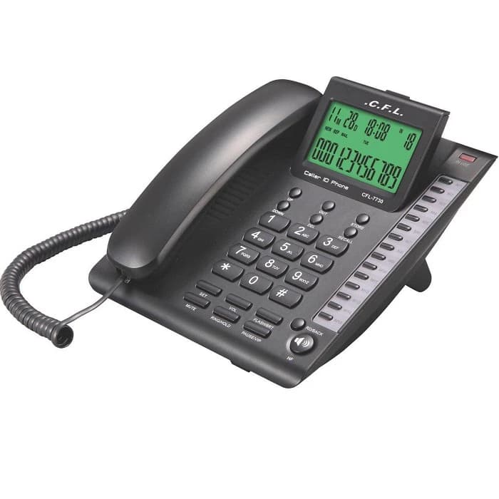 گوشی تلفن رومیزی سی اف ال مدل CFL-7730، رنگ مشکی