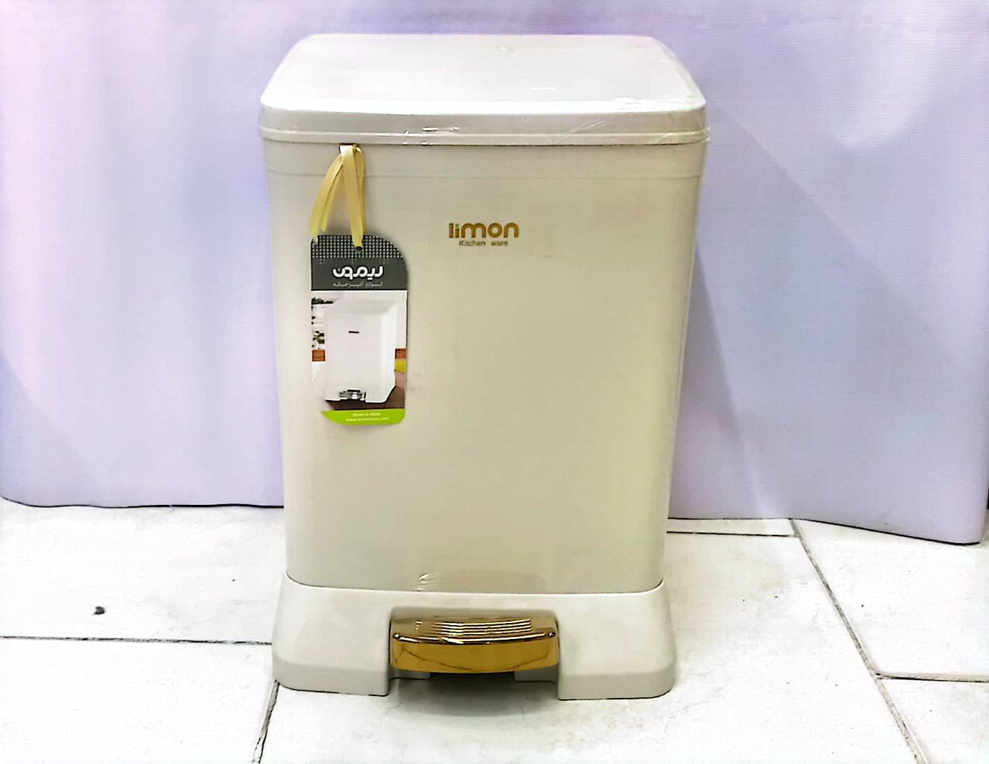 سطل آرام بند۴گوش ۱۲ لیتری لیمون — تصویر ۲