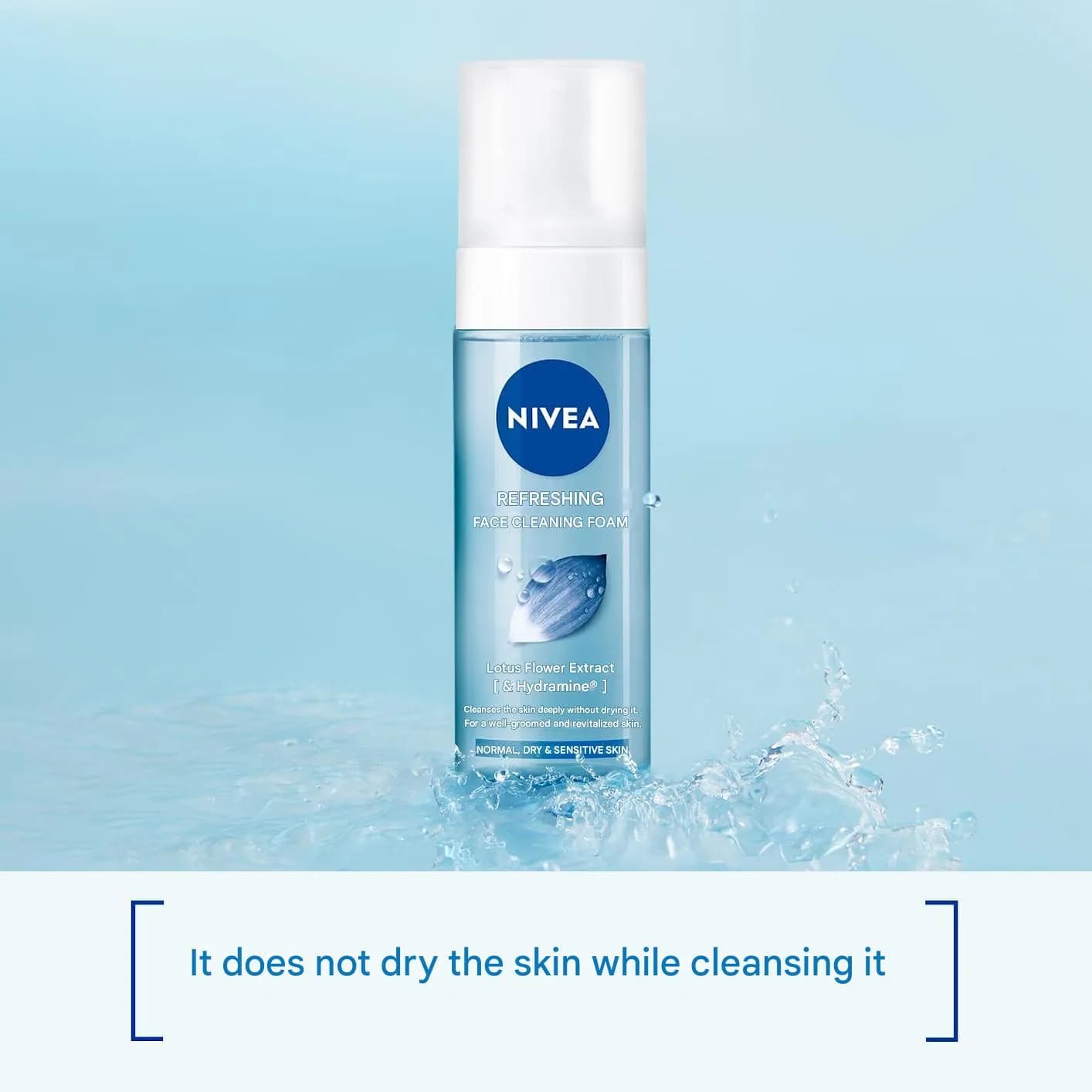 فوم شستشوی صورت نیوآ Nivea مدل Canlandirici – مناسب پوست‌های نرمال، خشک و حساس | حجم 150 میلی‌لیتر — تصویر ۶