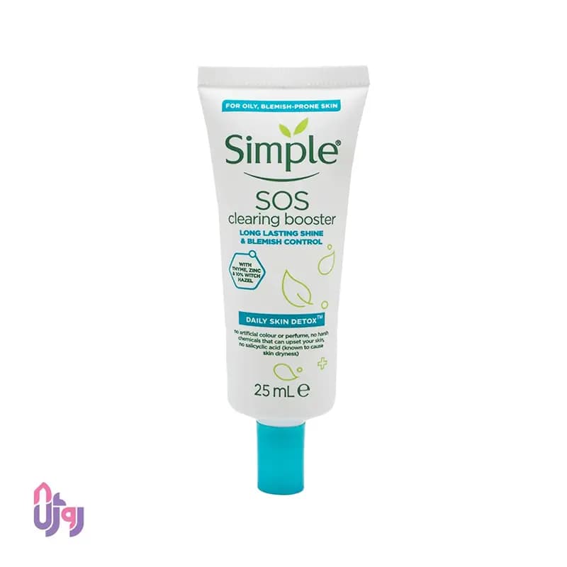 ژل موضعی ضدجوش فوری سیمپل Simple مدل SOS حجم 25 میلی لیتر — تصویر ۳