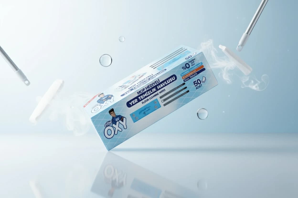 ست طی و دستمال مرطوب مستر اوکسی Mr.Oxy – تمیزی آسان و سریع کف (50 عددی) — تصویر ۶