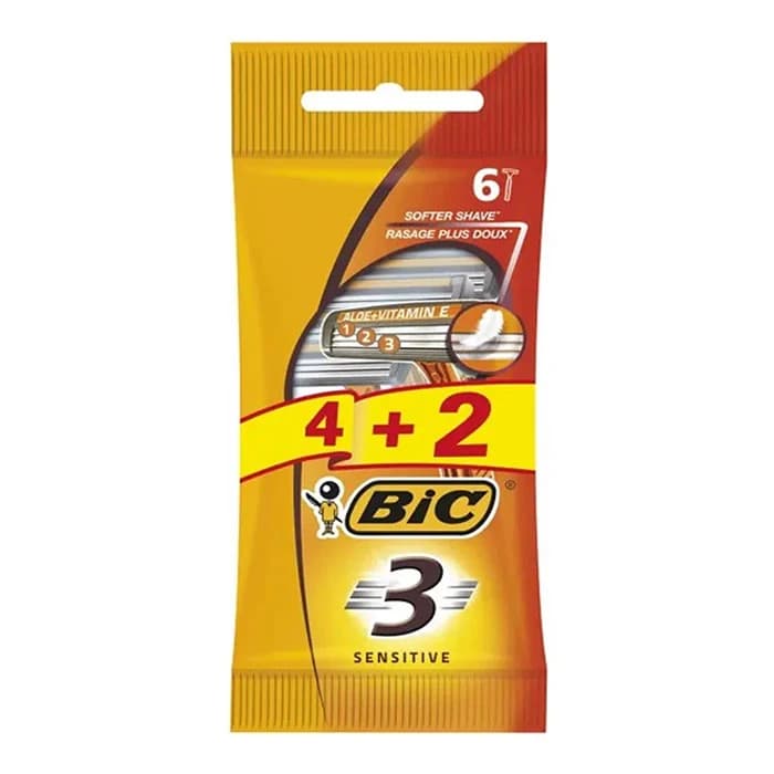 ژیلت بیک 3 لبه 6 عددی