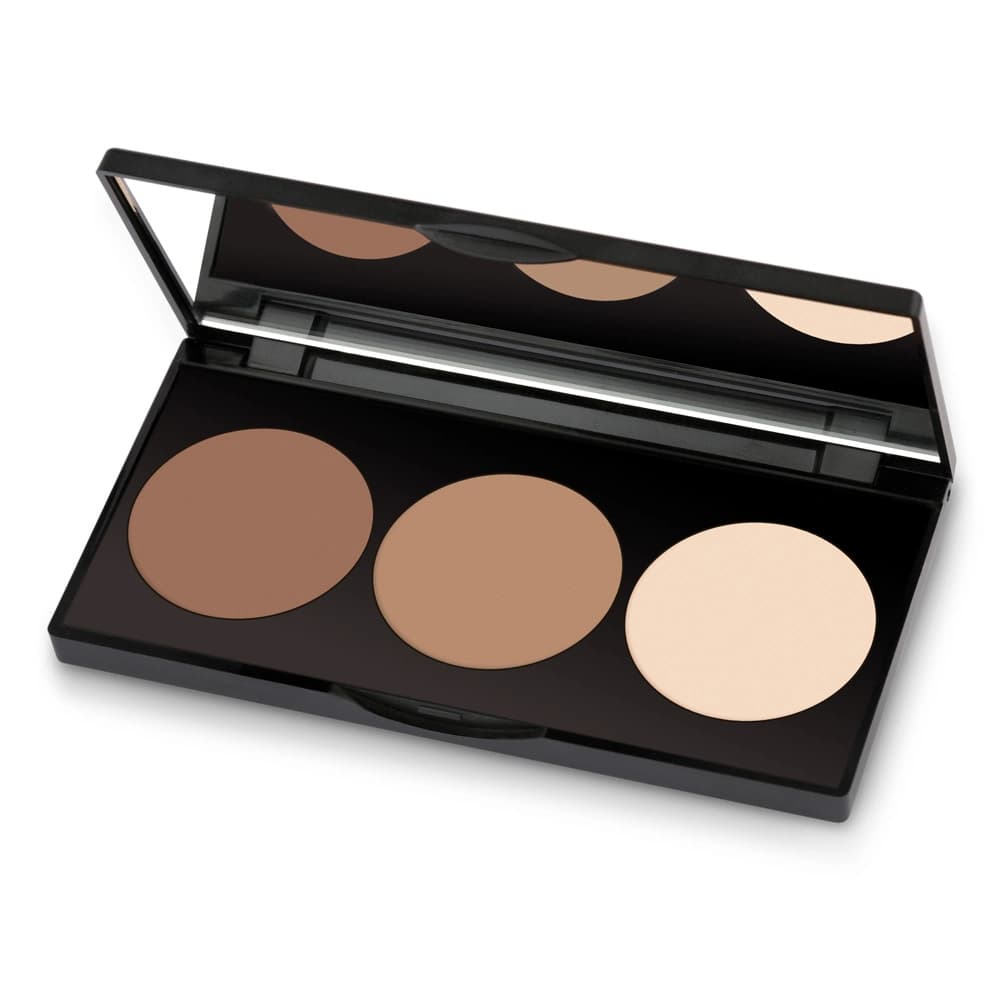 پالت پودری سه رنگ کانتورینگ گلدن رز مدل Contour Powder Kit