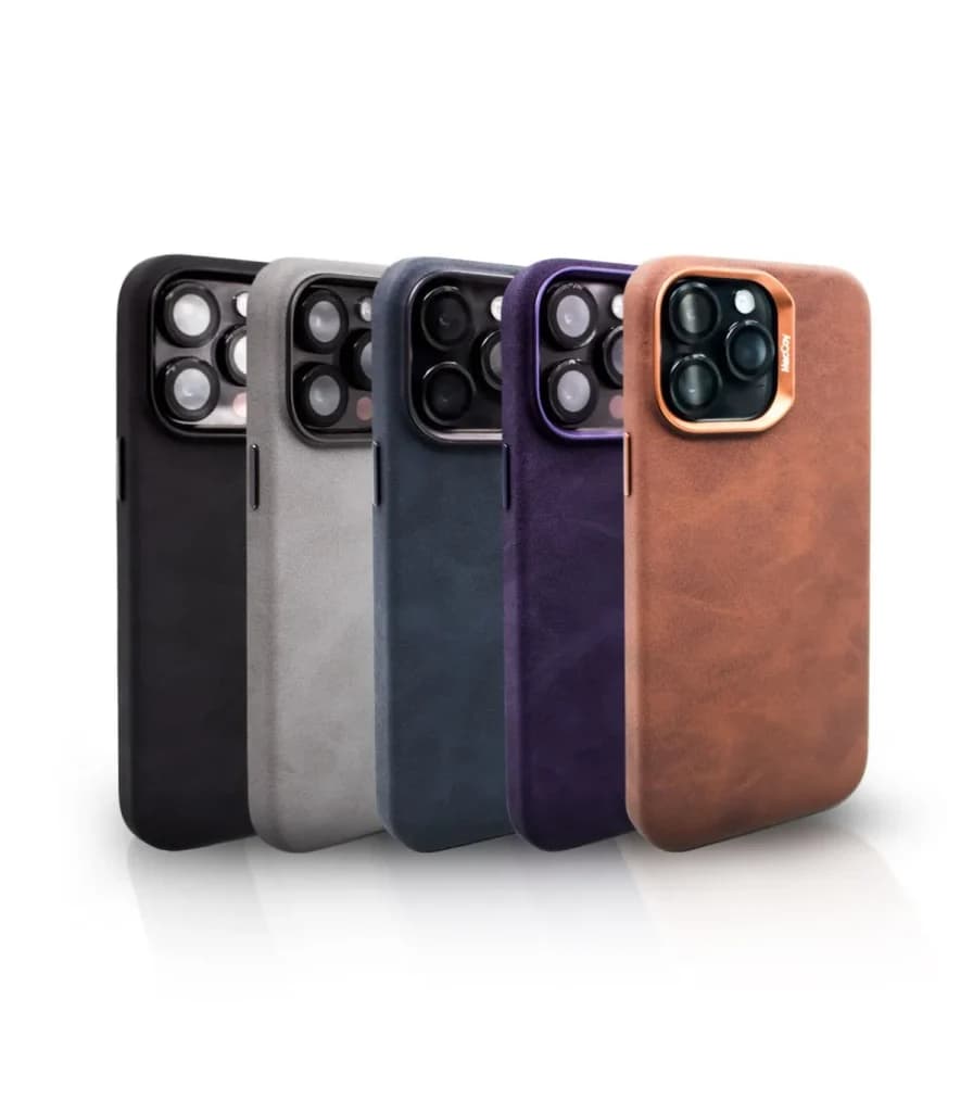 قاب ايفون 16 پرومکس از برند MACCOY مدل LEATHER