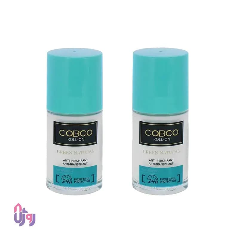 مام رول ضد تعریق زنانه کوبکو COBCO مدل گرین نچرال Green Natural حجم 75 میلی لیتر — تصویر ۲