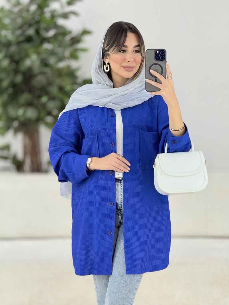 مانتو پشت دکمه سوفیا کد 7885
