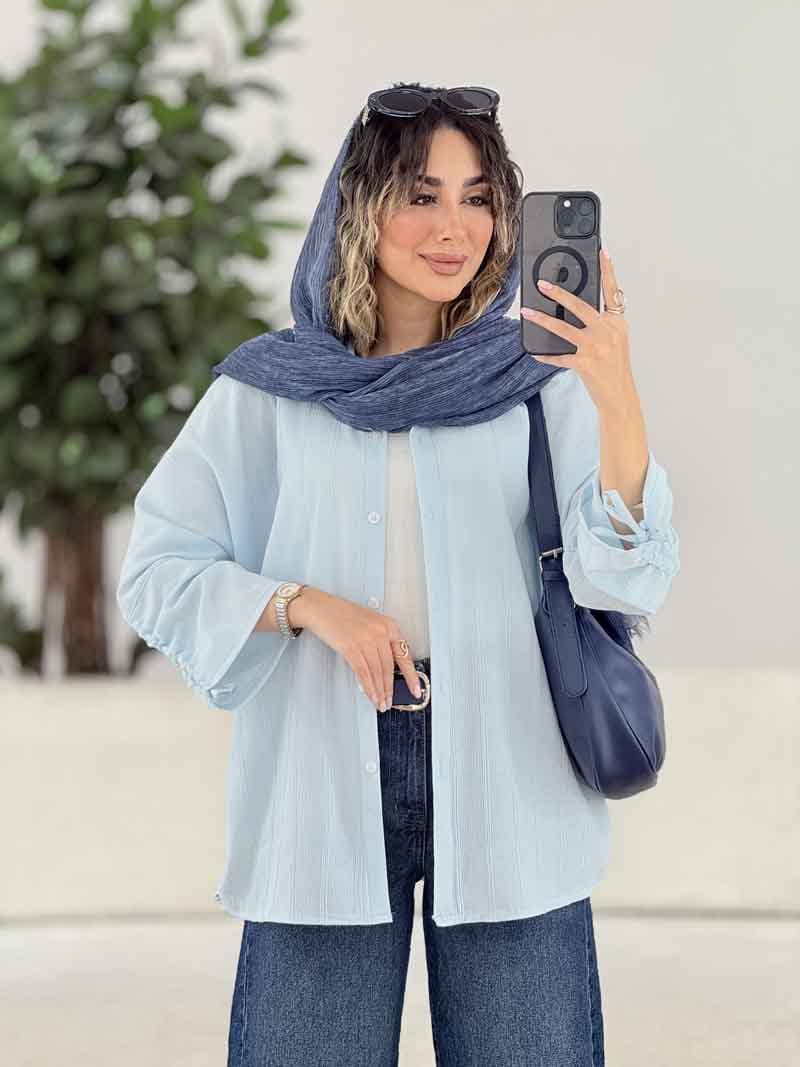 مانتو آستین بند محنا کد 7879 — تصویر ۷