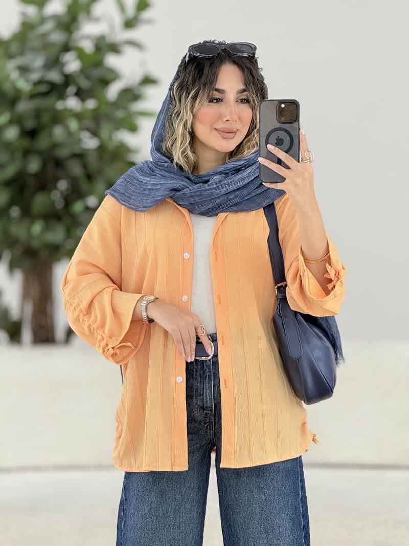 مانتو آستین بند محنا کد 7879 — تصویر ۴