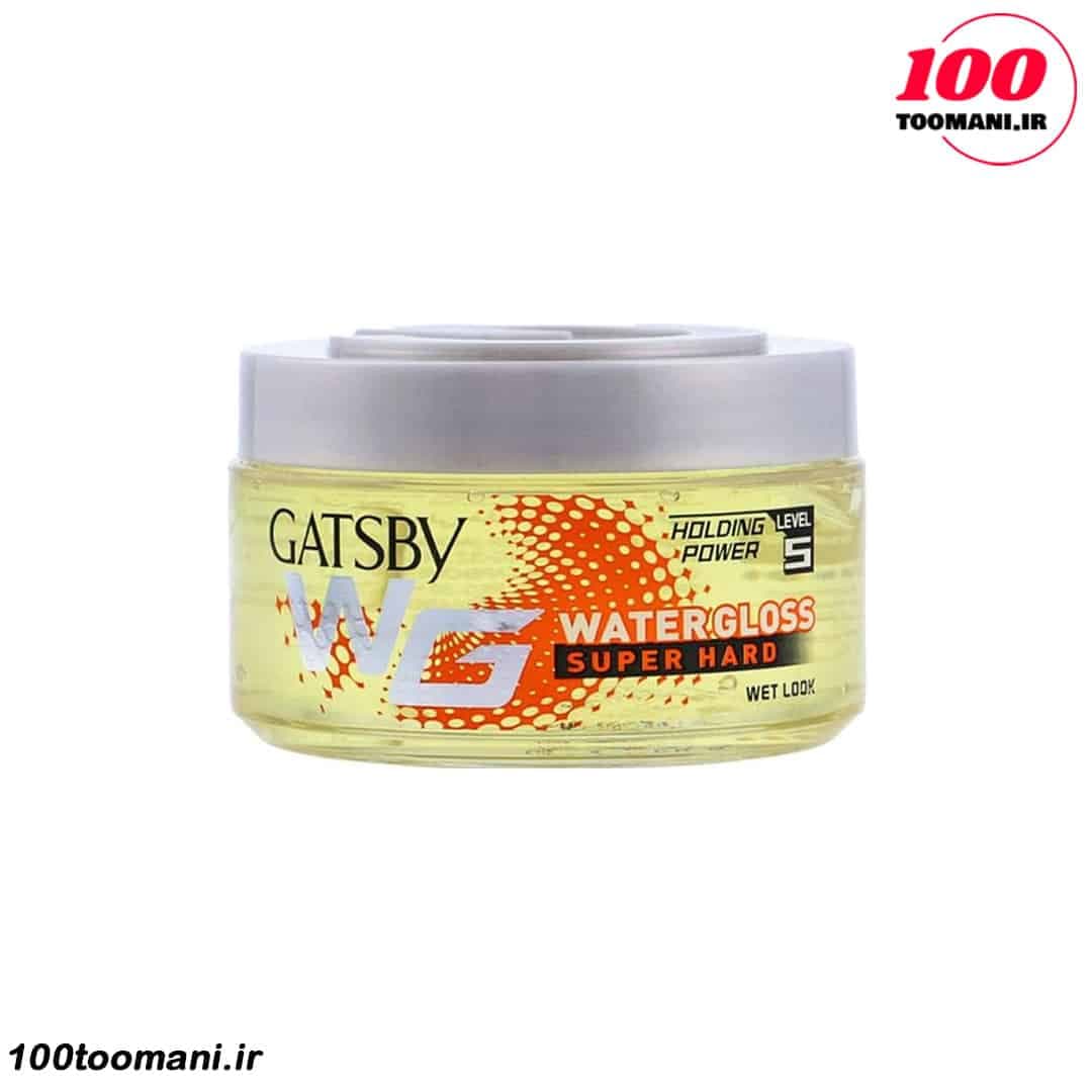 ژل مو سوپر هارد گتسبی Water Gloss Super Hard | نگه‌داری قوی با براقیت بالا (100، 150 و 300 گرم) — تصویر ۳