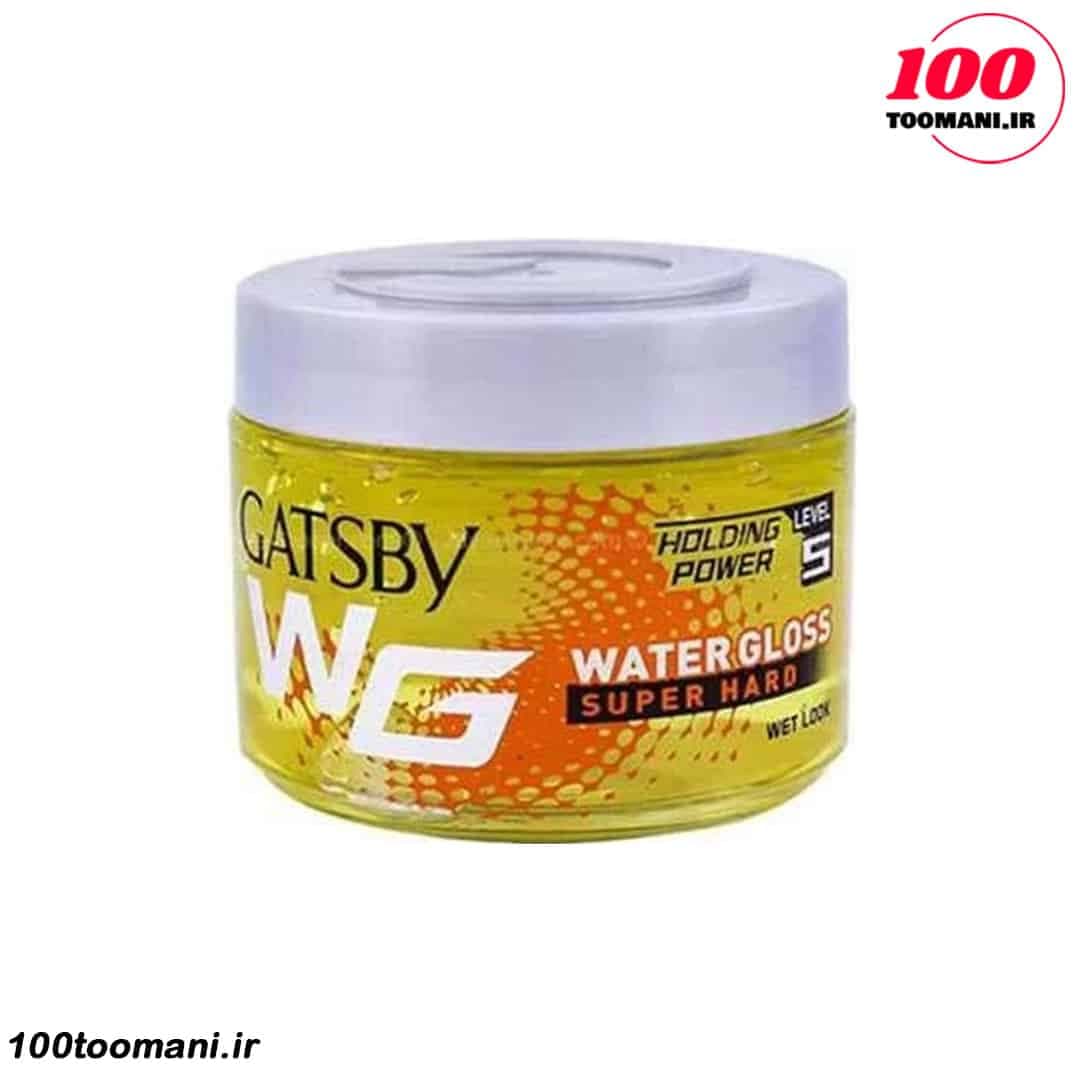 ژل مو سوپر هارد گتسبی Water Gloss Super Hard | نگه‌داری قوی با براقیت بالا (100، 150 و 300 گرم)