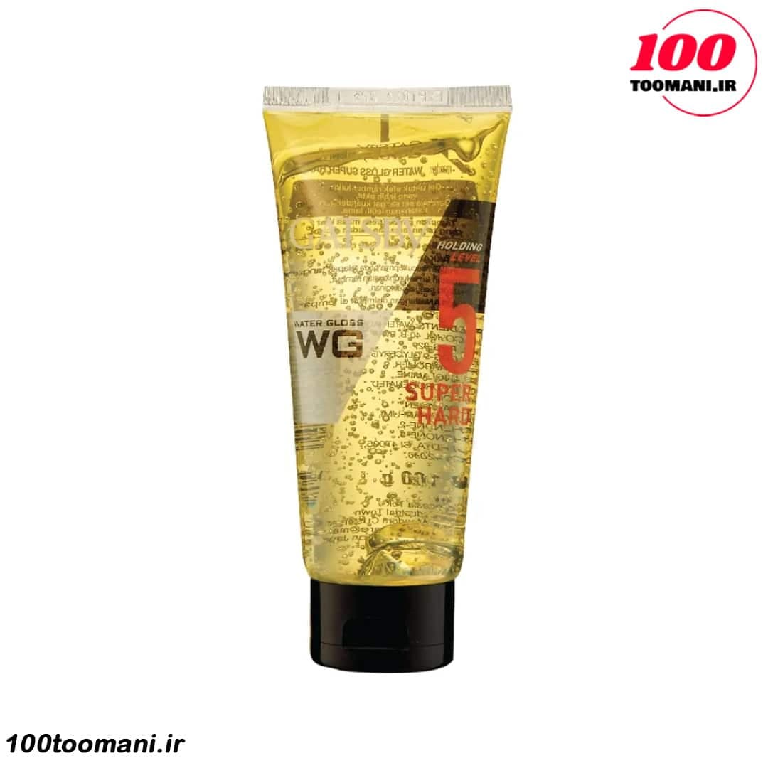 ژل مو سوپر هارد گتسبی Water Gloss Super Hard | نگه‌داری قوی با براقیت بالا (100، 150 و 300 گرم) — تصویر ۵