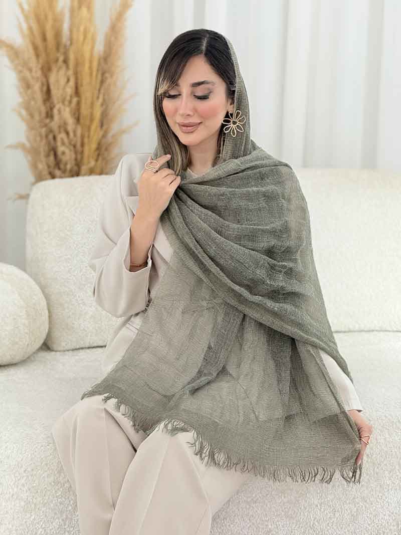 شال ریش دار رونا کد 7829 — تصویر ۶