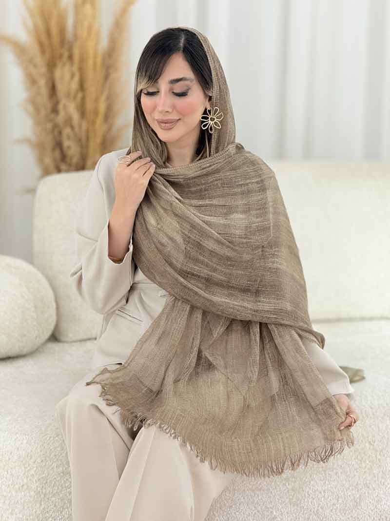شال ریش دار رونا کد 7829 — تصویر ۲