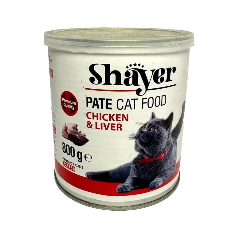 کنسرو گربه شایر مرغ جیگر 800g