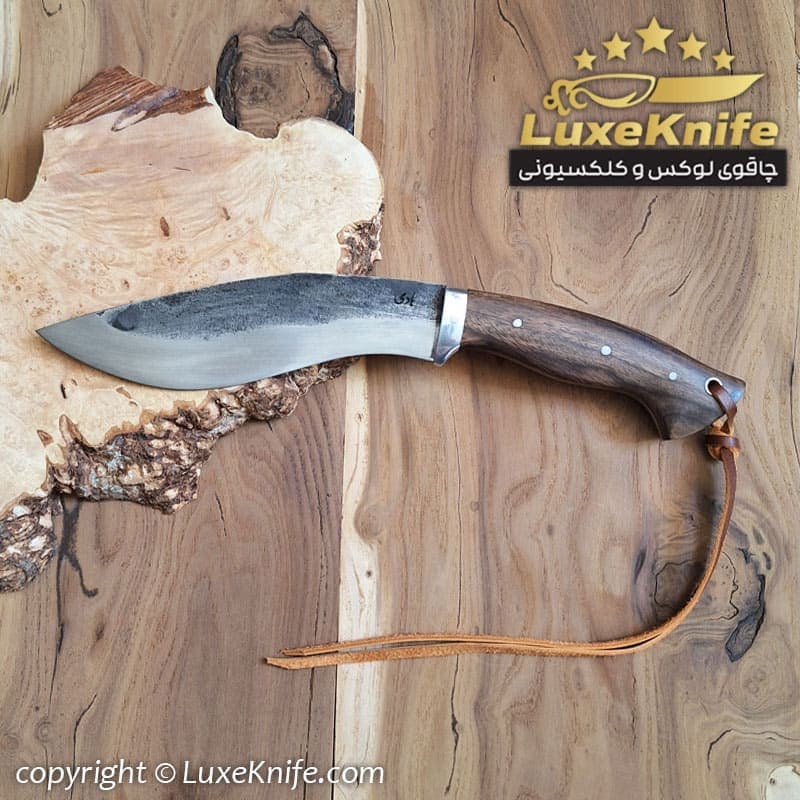 کارد شکاری سفارشی ساز طرح گورخا ( همراه قلاف چرمی زیبا )
