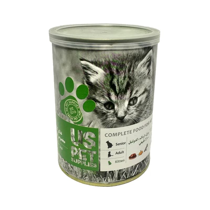 کنسرو گربه USpet مرغ اردک کدو 400g