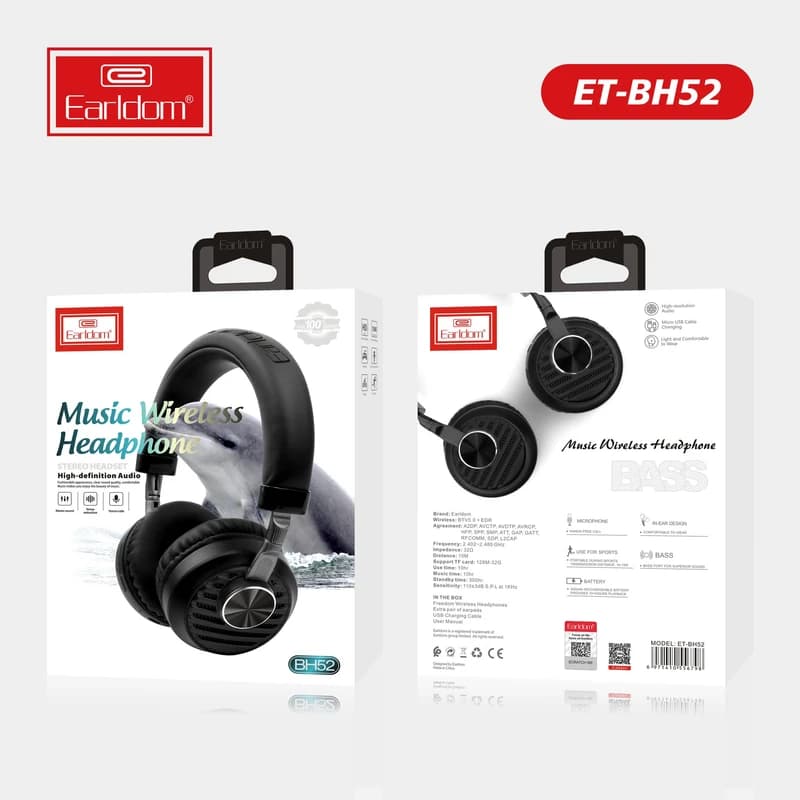 هدفون بلوتوثی ارلدام مدل BH52 — تصویر ۶