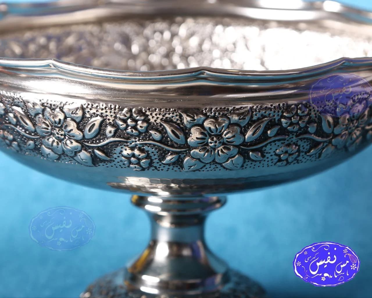 میوه خوری مسی نگار با آبکاری کروم — تصویر ۳