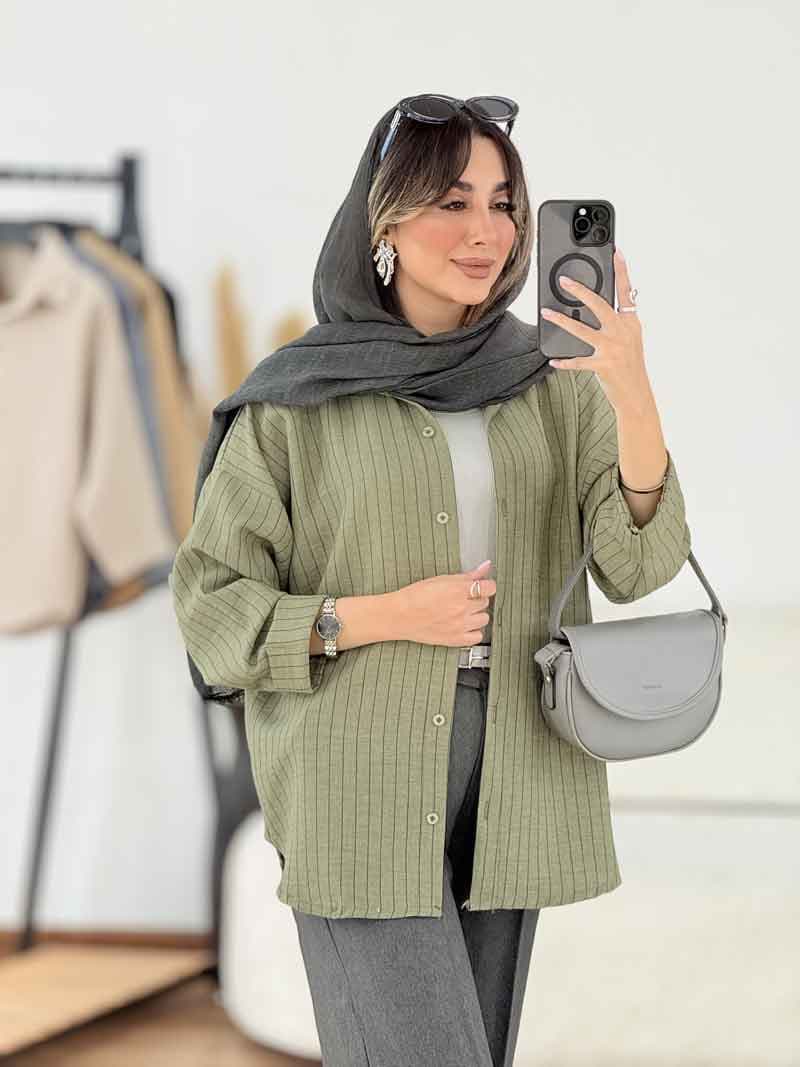 مانتو پایین هلال آنیدا کد 7837 — تصویر ۶
