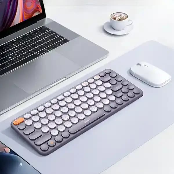 کیبورد بی‌سیم سه‌حالته بیسوس مدل K01A – کد B00955503833 — تصویر ۹