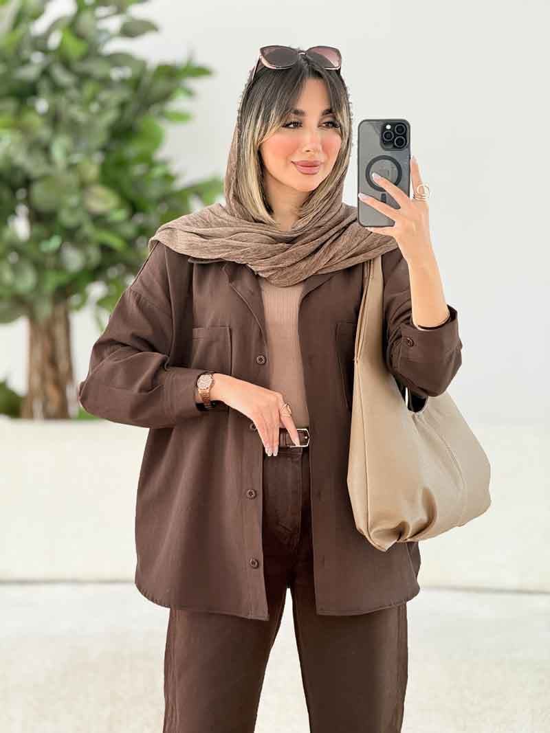 مانتو دو جیب آیلار کد 7802 — تصویر ۵