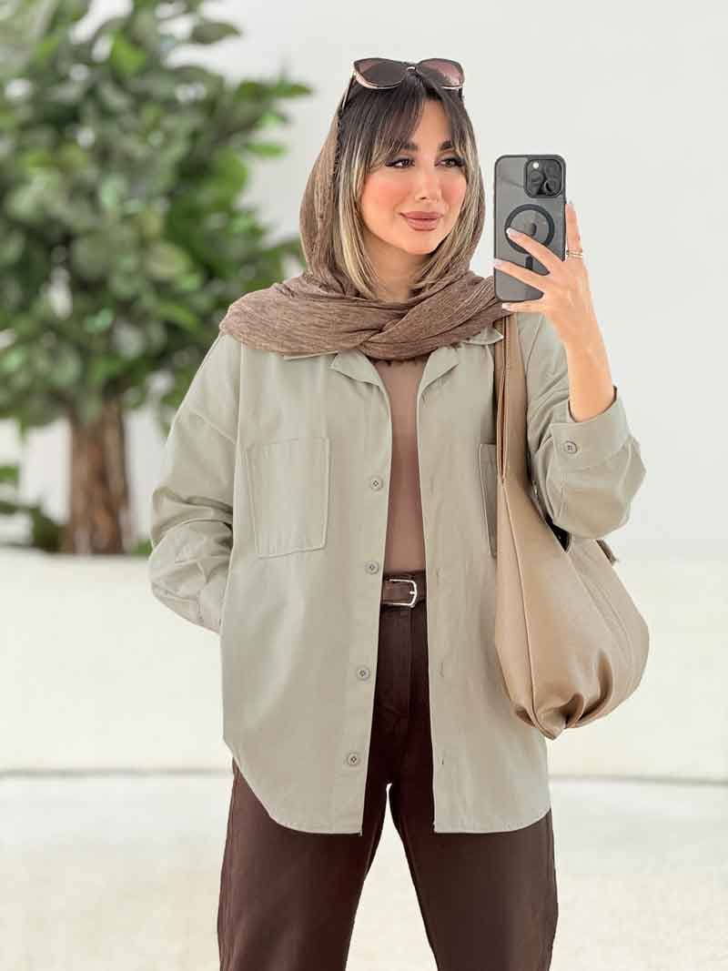 مانتو دو جیب آیلار کد 7802 — تصویر ۴
