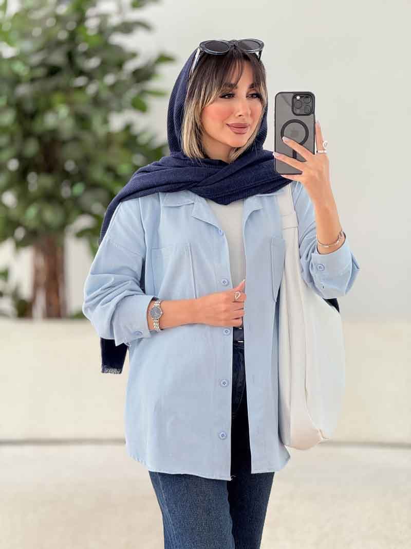مانتو دو جیب آیلار کد 7802 — تصویر ۷