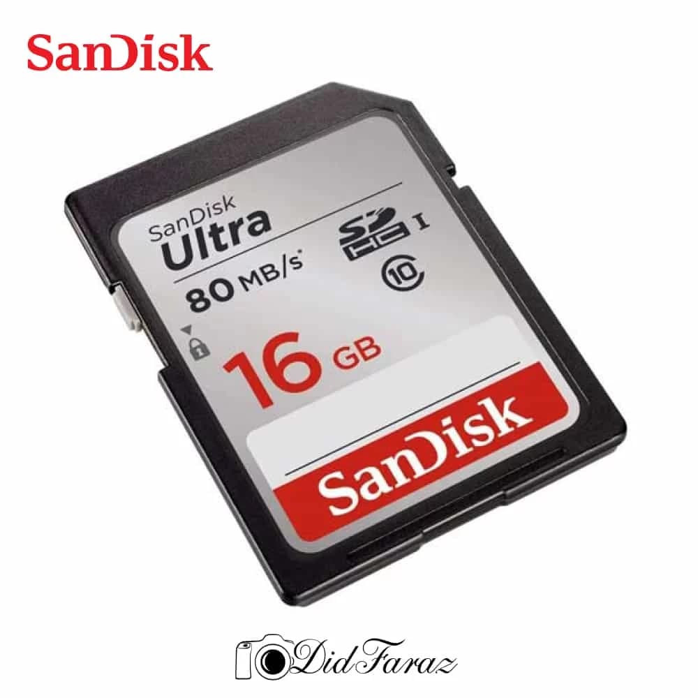 کارت حافظه SDHC سن دیسک مدل Ultra کلاس 10 استاندارد UHS-I U1 سرعت 80MBps ظرفیت 16 گیگابایت — تصویر ۲