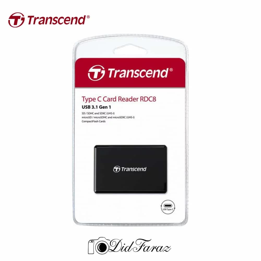 کارت‌خوان ترنسند Transcend RDC8 USB 3.1 Gen 1 Card Reader — تصویر ۲