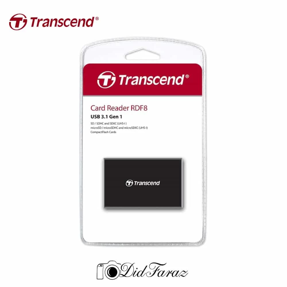 کارت‌خوان ترنسند Transcend RDF8 USB 3.1 Card Reader — تصویر ۲