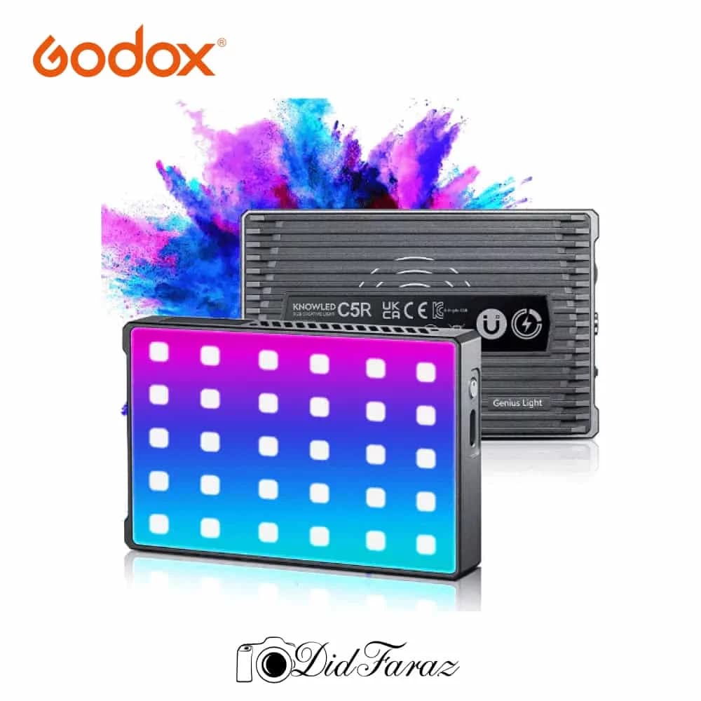 ویدیو لایت گودکس Godox C5R Knowled RGB Creative LED Light — تصویر ۵