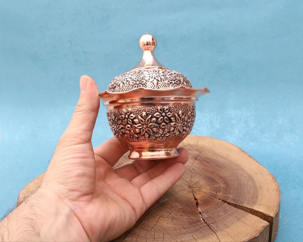 قندان‌مسی بدون پایه ریزگل