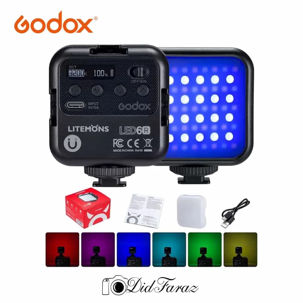 ویدیو لایت گودکس Godox LED6R RGB Led Video Light — تصویر ۳