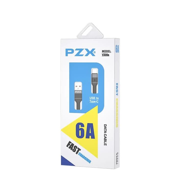 کابل تبدیل USB به USB-C پی زد ایکس مدل V206s طول 1 متر — تصویر ۲