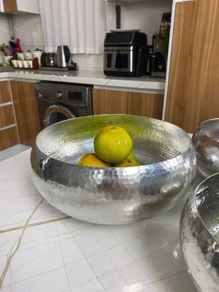 میوه خوری مسی اطلسی دست ساز — تصویر ۲