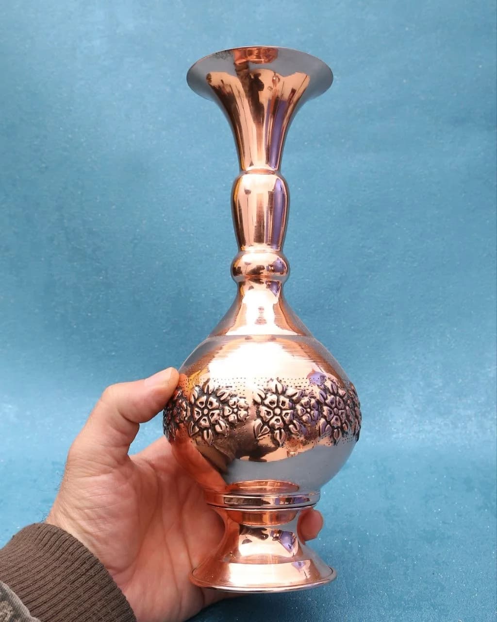 گلدان مسی گلبرگ