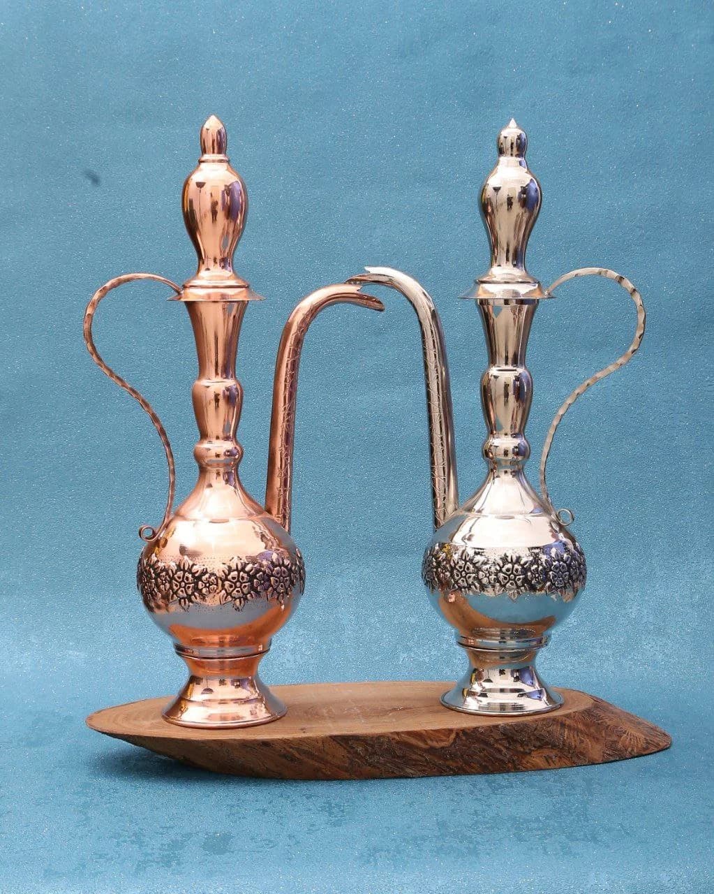 گلاب پاش مسی گلبرگ با آبکاری کروم — تصویر ۲